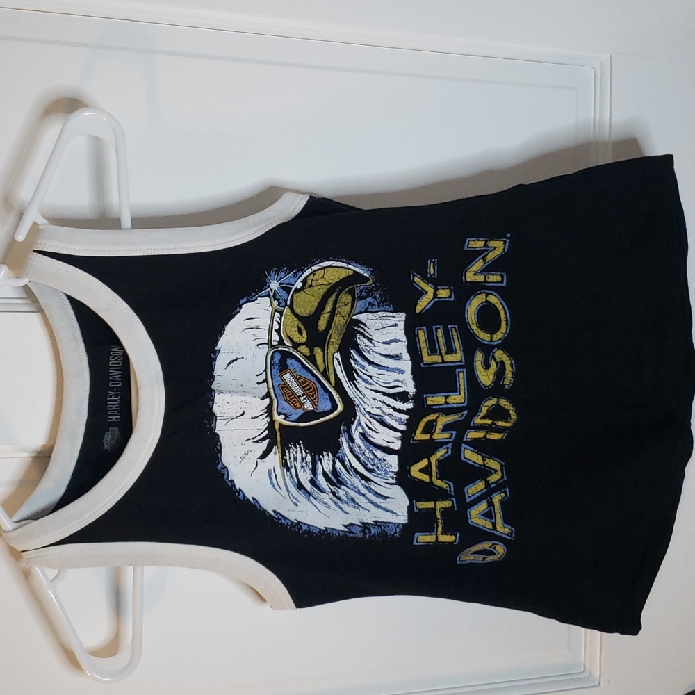 Retro Harley Davidson muscle tank top